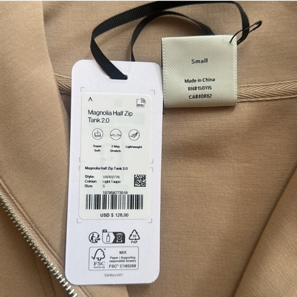 Varley Magnolia Hall Zip Tank 2.0 DoubleSoft - Picture 3 of 4